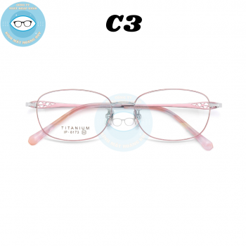 Gọng kính kim loại mã 6173